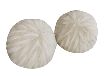 FBB6 / HFB6 - Round fake fur cushion by MX HOME - view 2